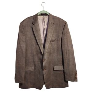 LAUREN RALPH‎ LAUREN 100% wool blazer 2 button jacket in brown 46R